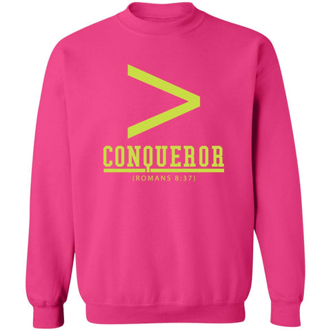 More Than a Conqueror Pink (Neon) Sweatshirt